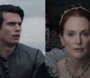 Nicholas Galitzine and Julianne Moore in the new Mary & George trailer.