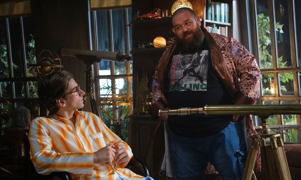 Nick Frost and Sebastian Croft in How To Date Billy Walsh. 