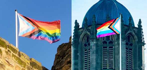 Pride flags have been raised across the UK in honour of LGBT+ History Month 2024.
