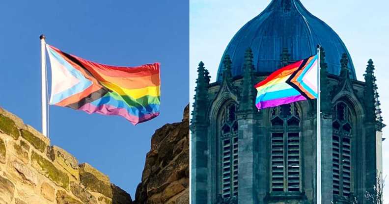 Pride flags have been raised across the UK in honour of LGBT+ History Month 2024.