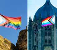 Pride flags have been raised across the UK in honour of LGBT+ History Month 2024.