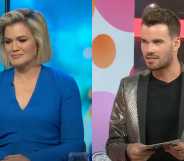 Sarah Harris and her former colleague Jesse Baird