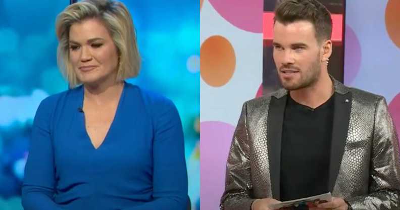 Sarah Harris and her former colleague Jesse Baird