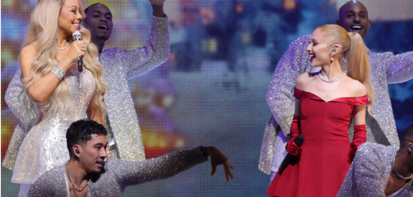 Ariana Grande pays homage to Mariah Carey with her t-shirt - and it got an instantly iconic response