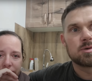 Arend Feenstra and his wife in a tearful apology video to Russian authorities after criticising the laws of their new home country
