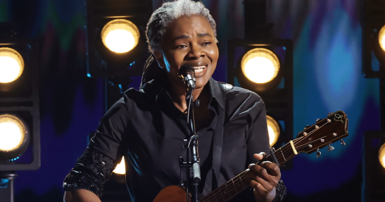 Tracy Chapman performs Fast Car at the 66th GRAMMY Awards at Crypto.com Arena