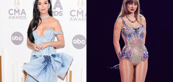 Perry was at Swift's Eras Tour show in Sydney. (Getty/Getty)