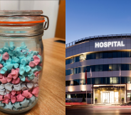 The trans patient made one star for every fellow patient during their two-week hospital stay. (@ioannisntanos/Instagram/Getty)