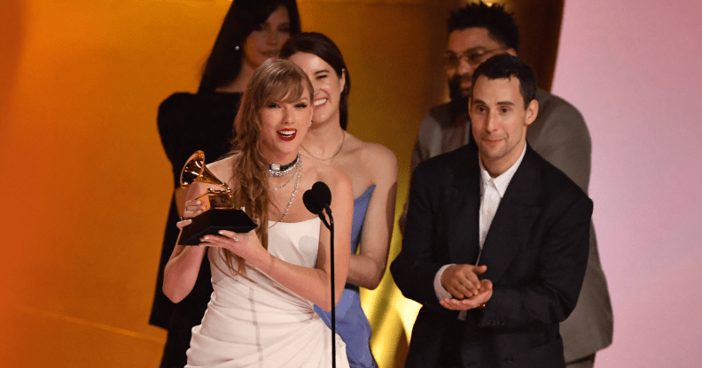 She made history on the night. (VALERIE MACON/AFP via Getty Images)
