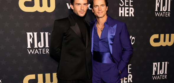 The pair are closer than ever after filming the steamy scene. (Getty)