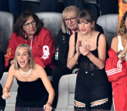 Taylor Swift made it to the Super Bowl with her girl squad. (Getty)