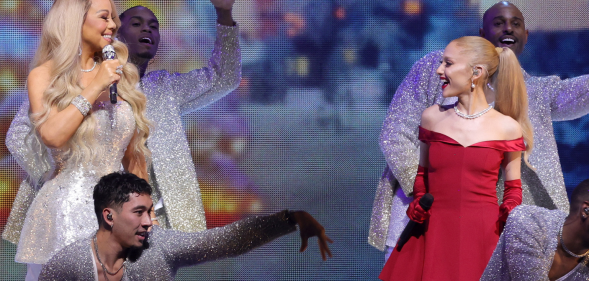 The pair have collaborated on the single. (Getty)