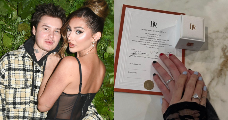 The pair have given a wedding update. (Getty/@francescafarago/Instagram)