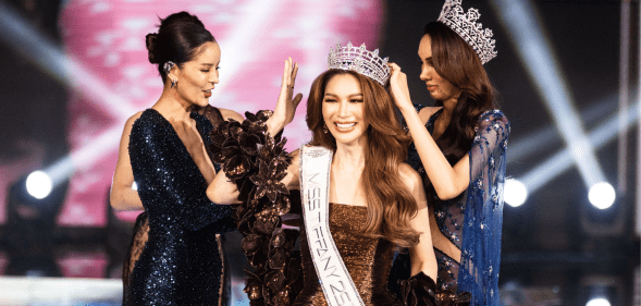 The pageant celebrates Thai-national trans women. (Getty)