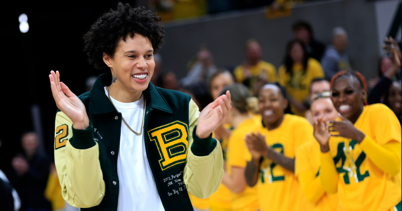 Griner was honoured by Baylor University, Texas. (Getty)