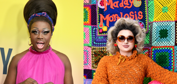 Drag Race stars Bob the Drag Queen (left) and Maddy Morphosis (right)
