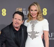 Michael J Fox and his wife Tracey Pollan at the BAFTAS