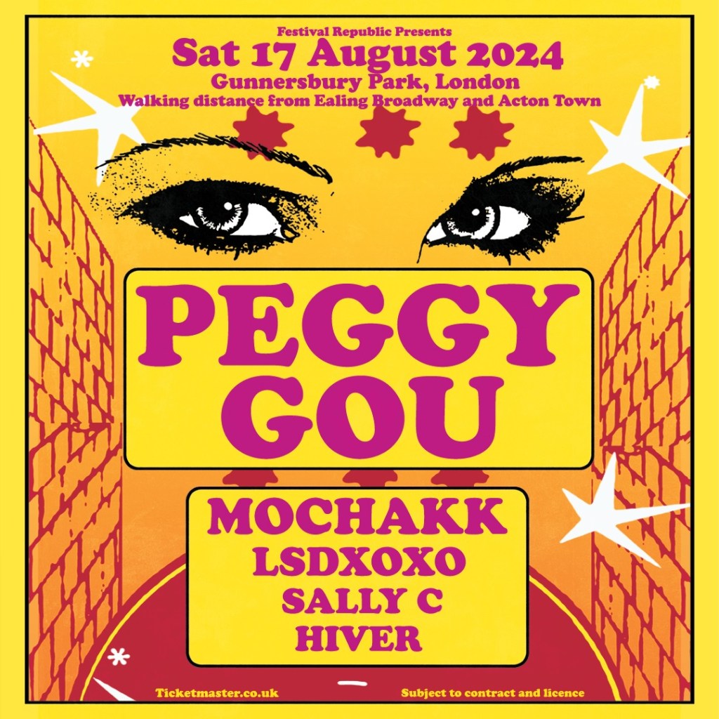 Peggy Gou will be supported by a number of acts at Gunnersbury Park.