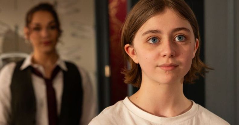 Ava Webster as Rose Lomax in upcoming Hollyoaks scenes.