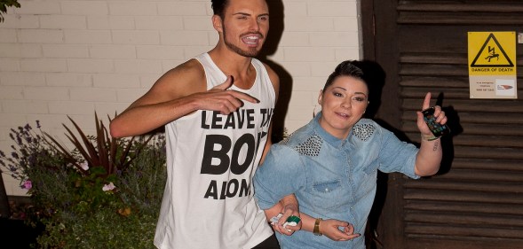 Rylan Clark (left) with Lucy Spraggan (right) during their time on The X Factor