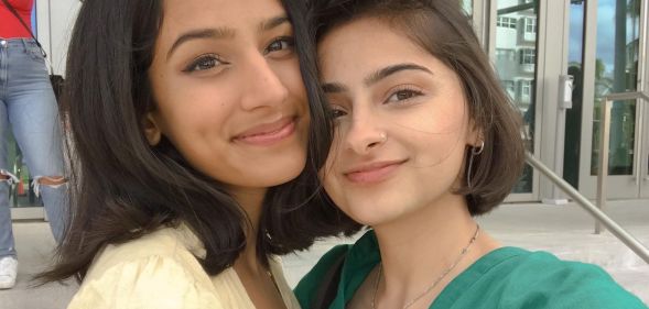 Lesbian influencer couple Anjali Chakra (left) and Sufi Malik (right) have announced their split
