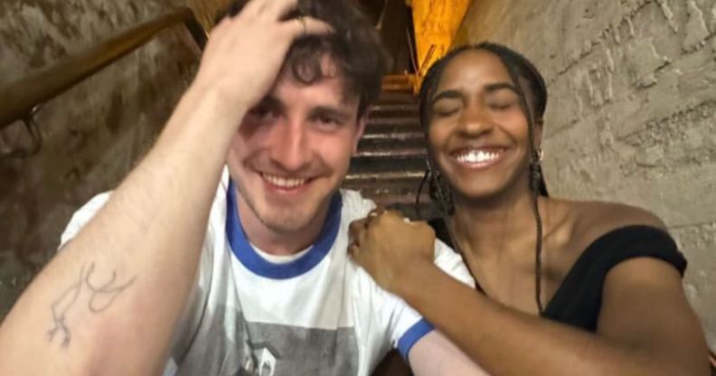 Paul Mescal and Ayo Edebiri in St Patrick's Day photo.