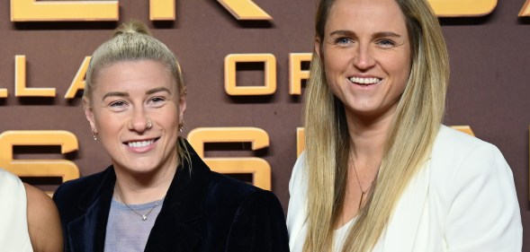 LONDON, ENGLAND - NOVEMBER 09: (L-R) Anna Katrin Berger, Jess Carter, Bethany England and Steph Williams arrive at "The Hunger Games: The Ballad of Songbirds & Snakes" World Premiere at BFI IMAX Waterloo on November 09, 2023 in London, England. (Photo by Karwai Tang/WireImage)LONDON, ENGLAND - NOVEMBER 09: (L-R) Anna Katrin Berger, Jess Carter, Bethany England and Steph Williams arrive at "The Hunger Games: The Ballad of Songbirds & Snakes" World Premiere at BFI IMAX Waterloo on November 09, 2023 in London, England. (Photo by Karwai Tang/WireImage)