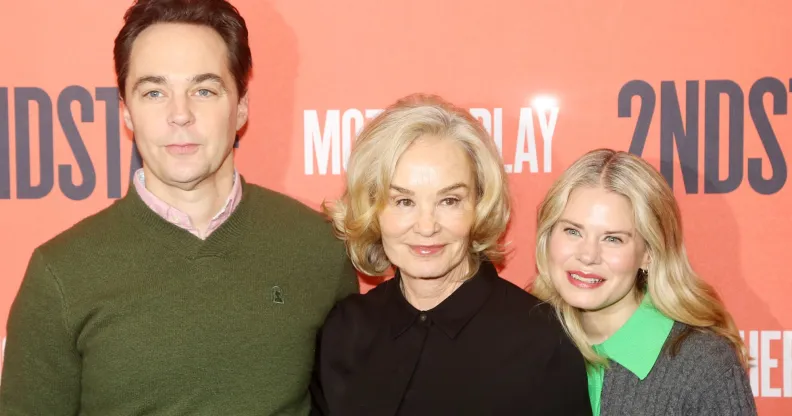 Jim Parsons, Jessica Lange, and Celia Keenan-Bolger at the premiere of Mother Play