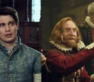 George Villiers and King James I in Mary & George.