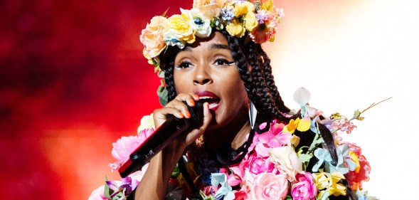 NEW ORLEANS, LOUISIANA - JUNE 30: Janelle Monae performs on day one of the 2023 ESSENCE Festival Of Culture™ at Caesars Superdome on June 30, 2023 in New Orleans, Louisiana. (Photo by Josh Brasted/WireImage)