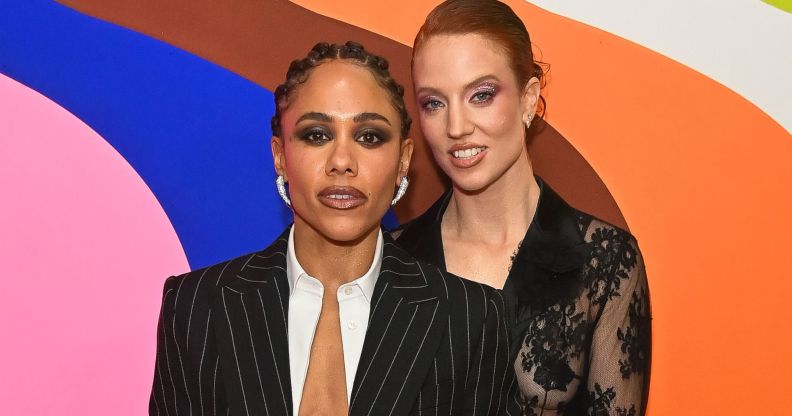 Alex Scott and Jess Glynne.