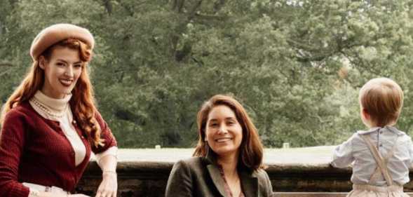 YouTubers Jessica, Claudia and their son Rupert.