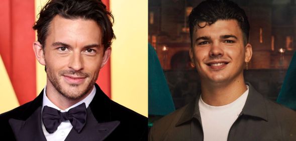 Jonathan Bailey (left) and The Traitors star Harry.
