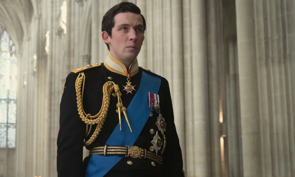 Josh O'Connor as Prince Charles in The Crown