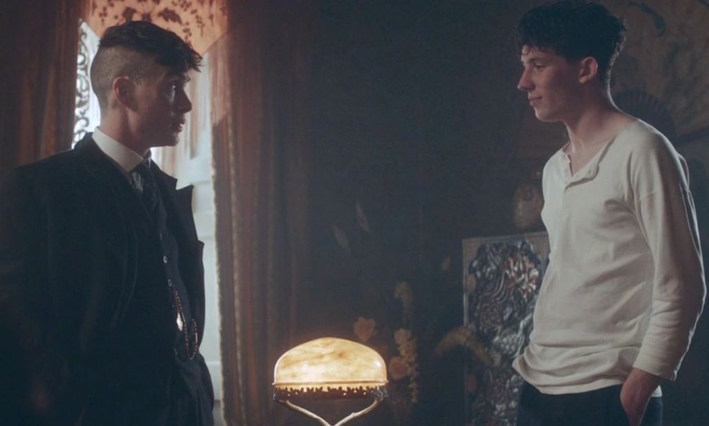 Cillian Murphy and Josh O'Connor in Peaky Blinders.