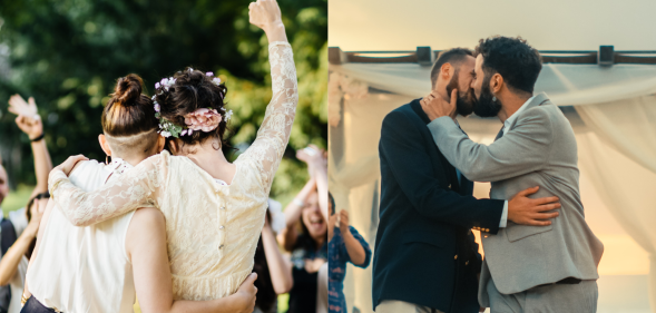 The best countries for LGBTQ+ couples to wed in has been revealed. (Stock image/Getty)