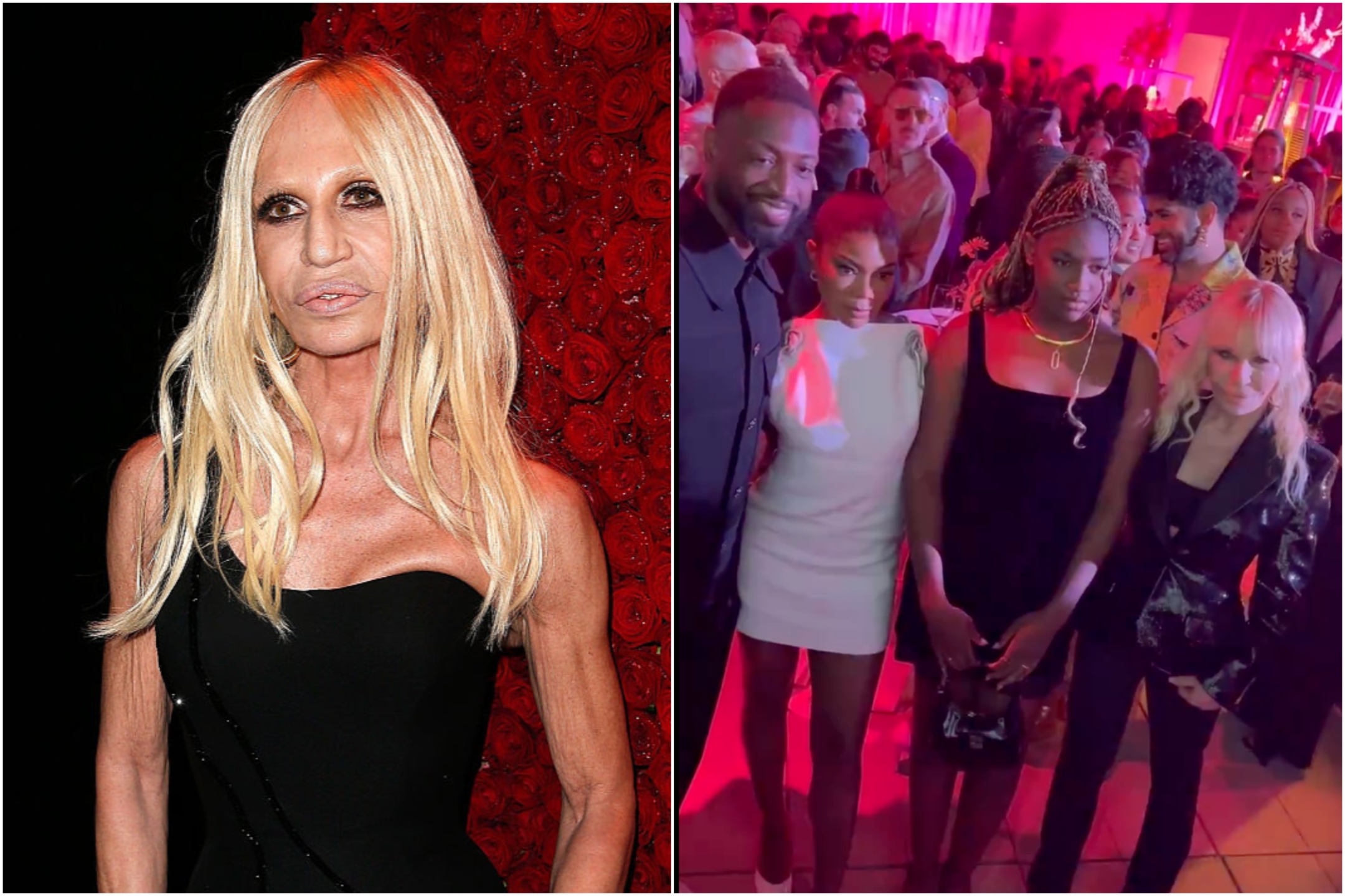 Donatella Versace just got stuck in an elevator at an LGBTQ+ event