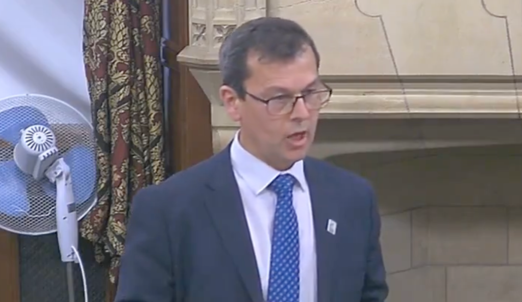 Conservative MP Nick Fletcher discussing trans people in parliament