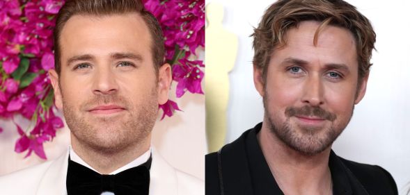 Scott Evans (left) and Ryan Gosling (right) at the 2024 Oscars.