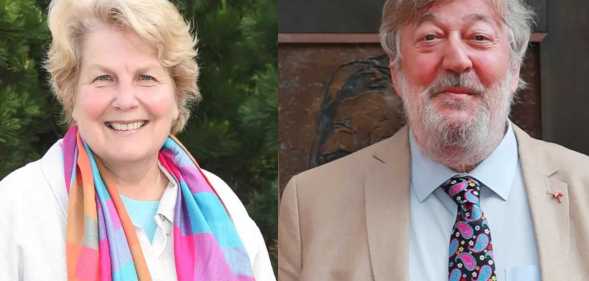 Sandi Toksvig and Stephen Fry have called on the Labour Party for legal recognition of humanist marriages in England and Wales.