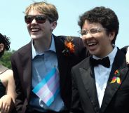 Trans teenagers during a Trans Youth Prom in Washington in May 2023.