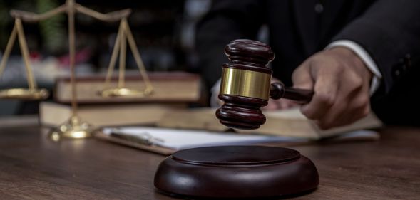 Stock image of a gavel to illustrate a Belfast court story