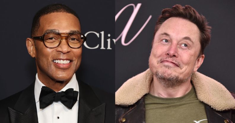 Composite image of journalist Don Lemon and owner of Twitter/X Elon Musk