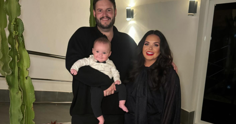 Their son is eight months old. (@scarlettmoffatt/Instagram)