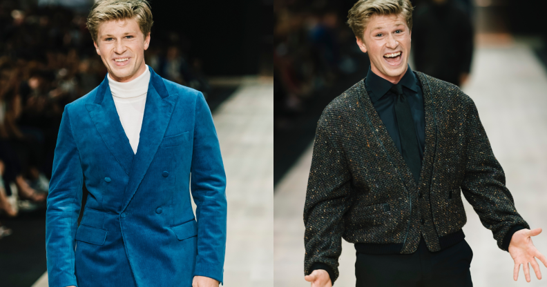 Robert Irwin made a surprise catwalk appearance. (Getty)