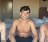 The trio sat down for a Q&A. (YouTube/Tom Daley)
