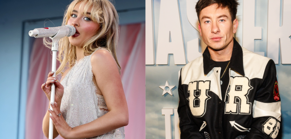 The singer threw in a lyric referencing Saltburn. (Getty)