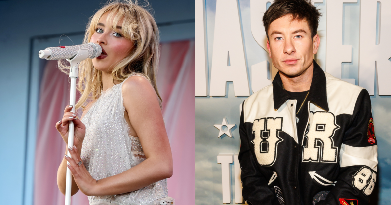 The singer threw in a lyric referencing Saltburn. (Getty)