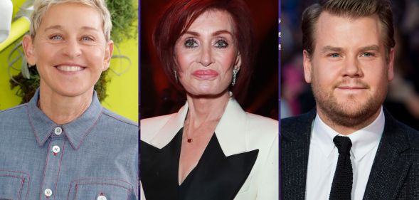 Ellen DeGeneres, Sharon Osbourne and James Corden.