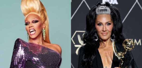 Drag Race Down Under host RuPaul (left) and Michelle Visage (right)